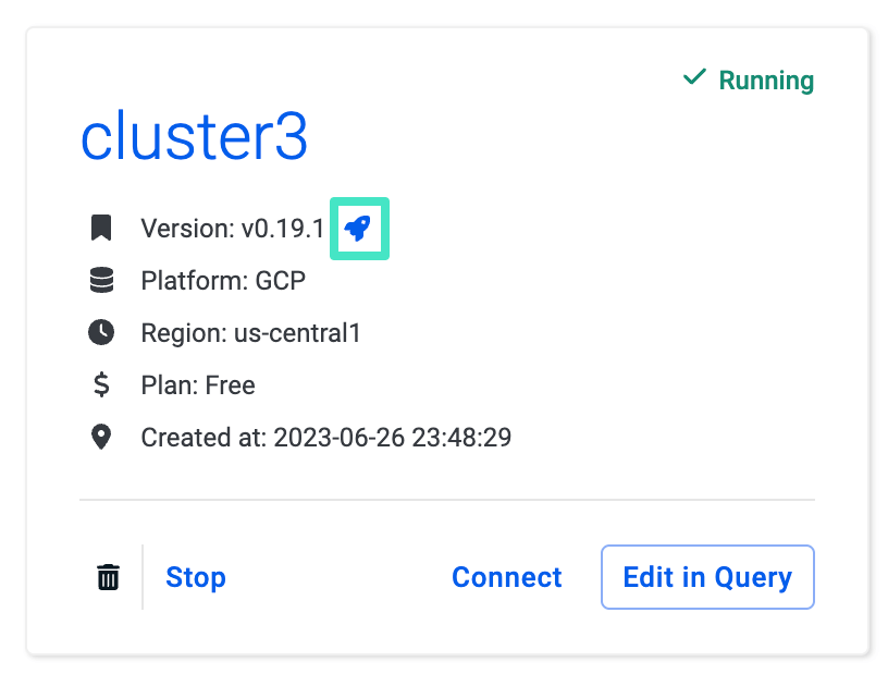Update a cluster